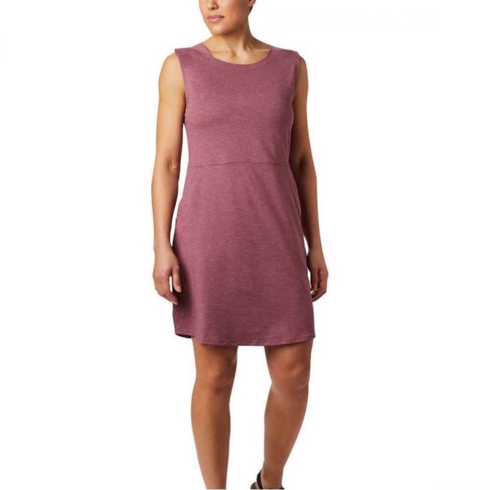 Columbia Sleeveless Heathered Mauve Dress